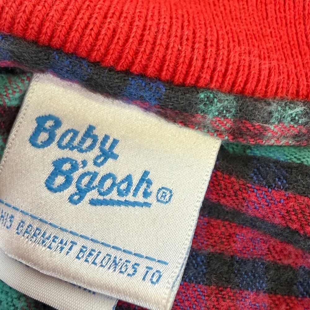 VTG‎ Rare OshKosh B’Gosh Baby Unisex Coverall Romper Size 24 Months Checkered